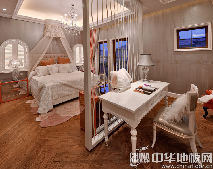 卧室地板装修效果图 奢华敞开式的空间