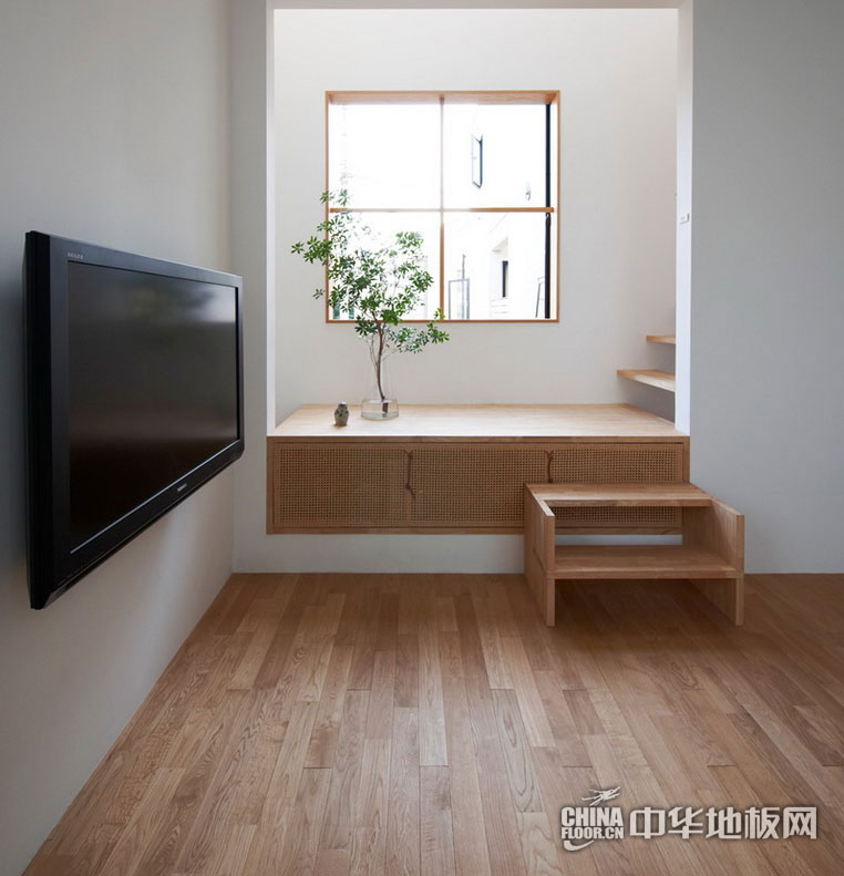 自然简单即是美 客厅地板装修效果图